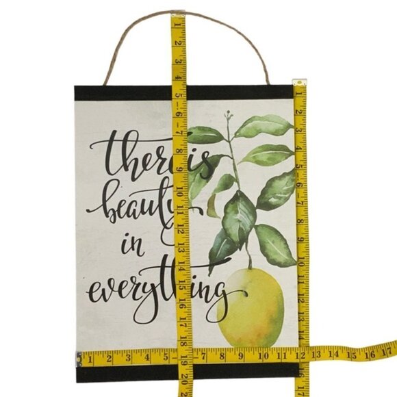 Zest Garden Wall Hanging Lemon Modern FarmHouse Shabby Phrase Large 25 x 12 in - Picture 6 of 14
